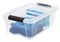 IRIS USA 12.95qt Clear View Plastic Storage Bin with Lid and Secure Latching Buckles